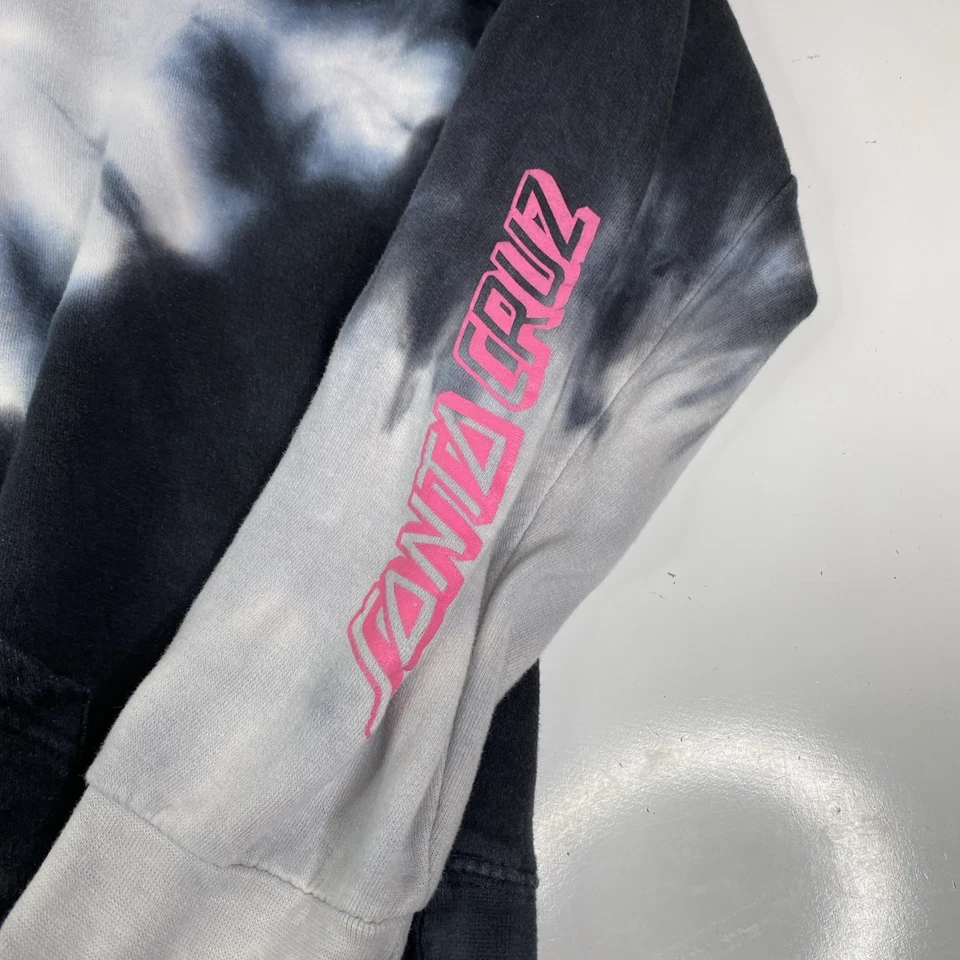 SANTA CRUZ скейтборды галстук краситель графический логотип толстовка с капюшоном Sz L - Изображение 2 из 4