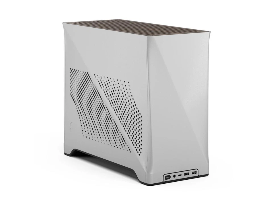 Fractal Design Era 2 Silver Anodized Aluminum/Steel Mini-ITX Compact Small Form - Image 3 of 4