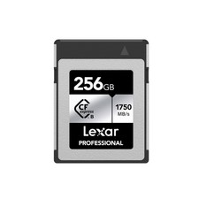 Lexar 256GB CFexpress Type B Silver 2.0 Card, 1750/1300 MB/s, 8K Video