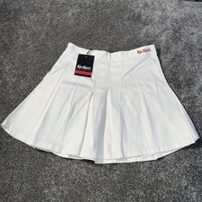 Kickers Classic  White Pleated Tennis Skirt Size Small New With Tags