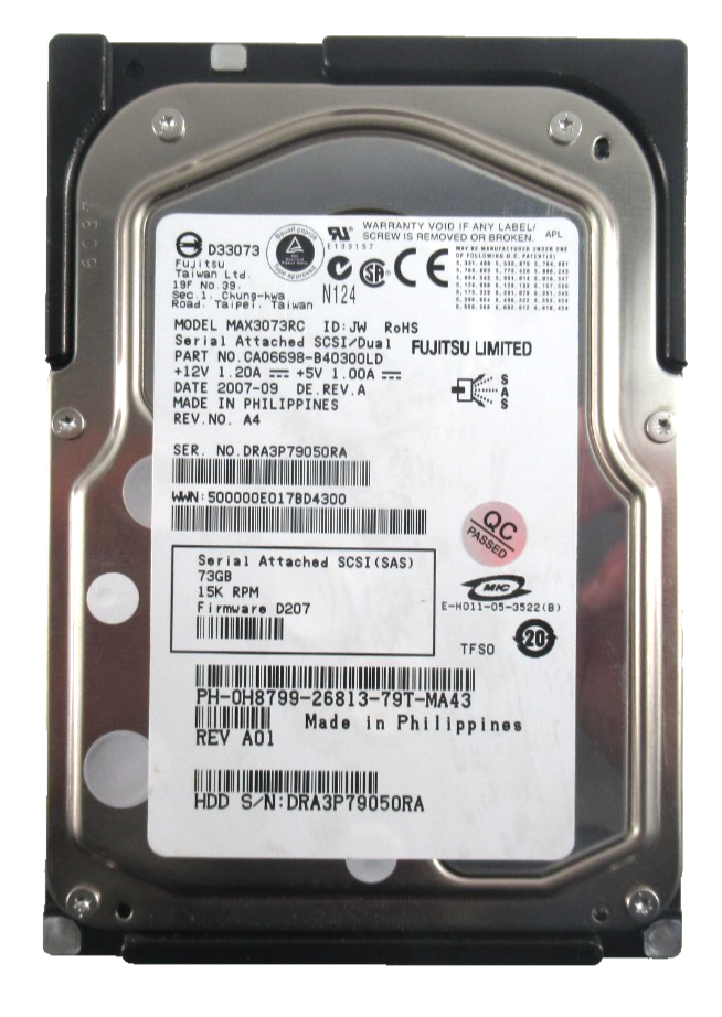 73GB SAS 3.5"" 15K 3Gb/s 16MB HDD - H8799