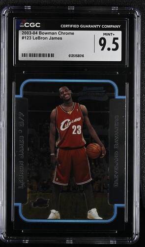 2003-04 Bowman Rookies & Stars - Rookies LeBron James #123 Chrome (RC) - CGC 9.5