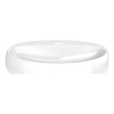 Rosaria Ceramiczny owalny uchwyt ścienny Umywalka łazienkowa w błyszczącej bieli