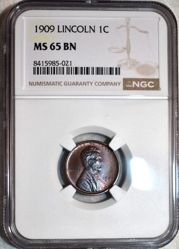NGC MS-65 BN 1909-P Lincoln Cent, Beautifully Toned, Superbly Struck Gem!