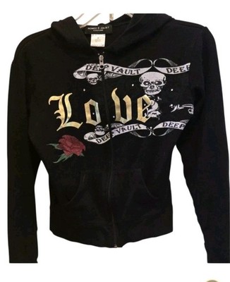 Romeo & Juliet Couture Womens Black Jacket with Gold Accents NWOT Y2k