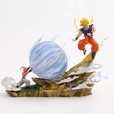 Son Goku Super Saiyajin vs Majin Buu Boo Dragon Ball Leuchtfigur Genki Dama
