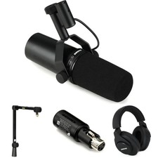 Shure SM7dB Active Dynamic Microphone and SRH440A Headphones USB Broadcast