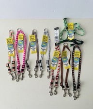 Dog Leash Dual Coupler Nylon Adjustable Small Lot NWT Yellow Dog Design