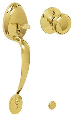 Schlage Fe285ply505ply Lifetime Polished Brass Plymouth Lower Handleset