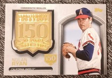 2019 Nolan Ryan Topps Commemorative Medallion Gold #137/150 California Angel's