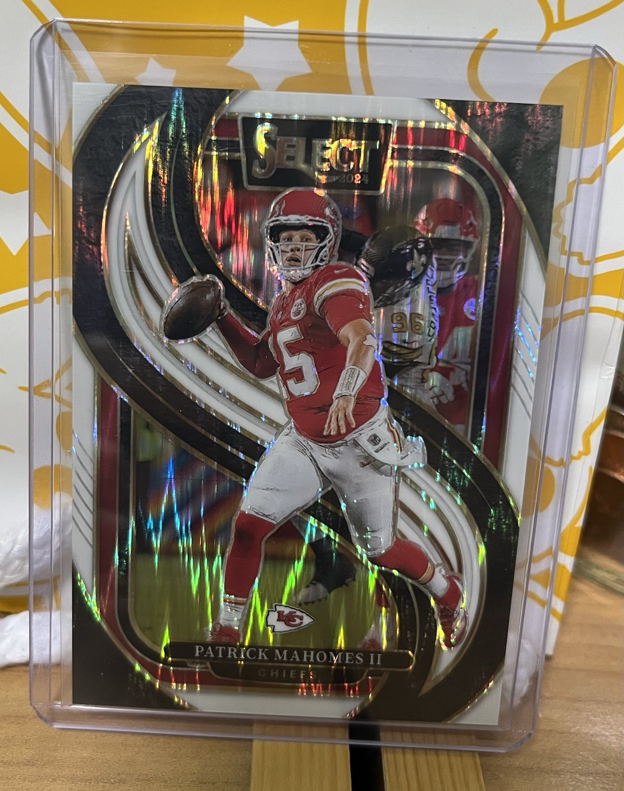 2024 Panini Select -Premier Level Patrick Mahomes II #120 White Shock Prizm /199