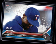 Alex Speas - 2023 MLB Topps Now #591 Blue 30/49 Parallel Texas Rangers