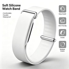 Silicone Sports Adjustable Loop Strap For Google Fitbit Air Band Replacement