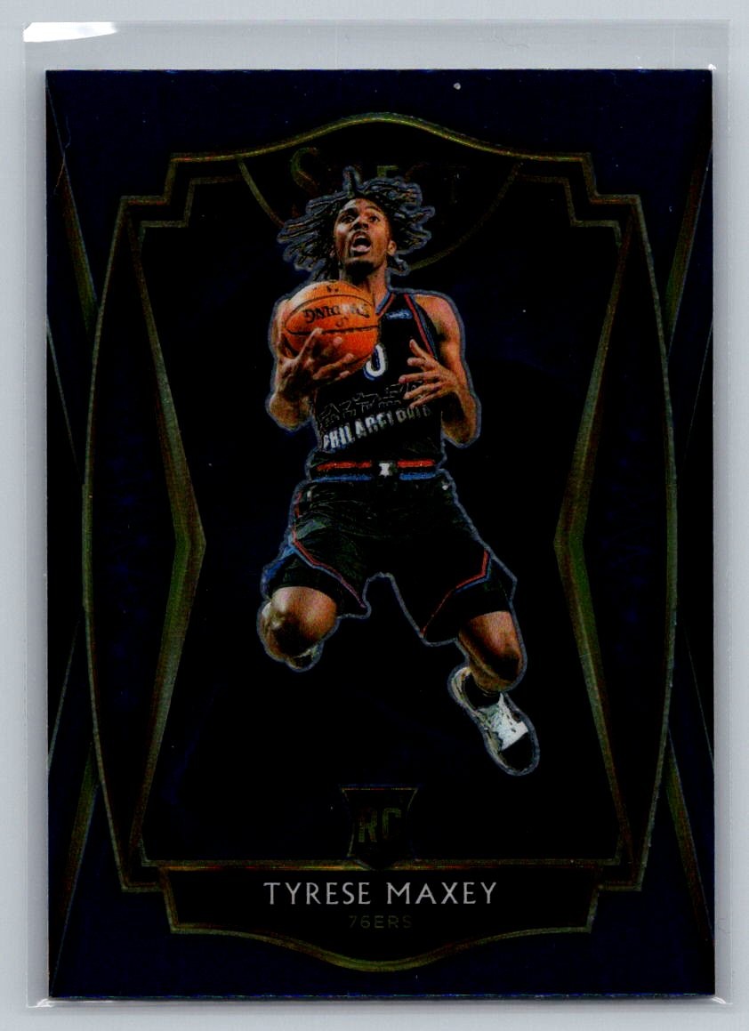2020-21 Panini Select #174 Tyrese Maxey Blue