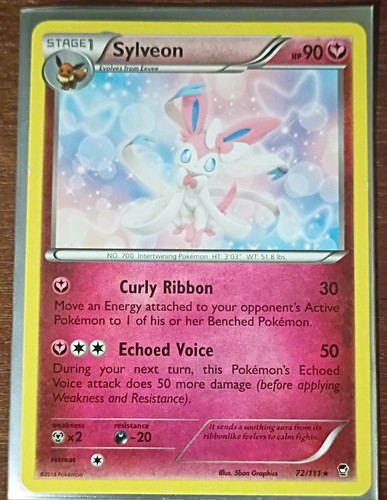 Sylveon 72/111 Rare Furious Fists Pokemon TCG LP