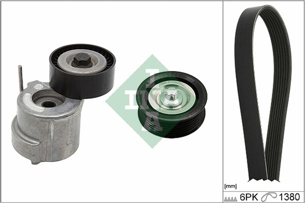 Schaeffler INA Keilrippenriemensatz 529 0303 10 FüR GTC Astra A05 Opel Zafira CC-image