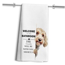 281 Funny Goldendoodle Gifts Hand Towels, You Will Never Pee Goldendoodle-3
