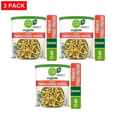 Simple Truth Organic French Fried Onions 6 oz - Pack of 3