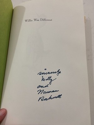 Vintage 1969 Autographed Signed Norman Rockwell Molly Willie Was Different HC DJ