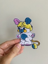 Popples Poppel 80s retro Kindheit Patch Aufnäher Kuscheltier Retro Vintage 8cm