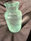 Antique Aqua Glass Jar Collectible Pre-1900 Vintage Decorative — photo 6