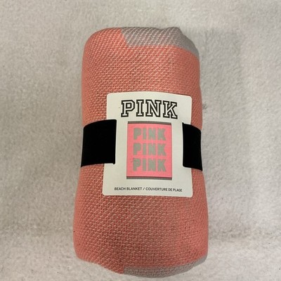 Victoria's Secret Pink Cotton Beach Blanket 50x60 PINK PINK PINK - NWT 3381