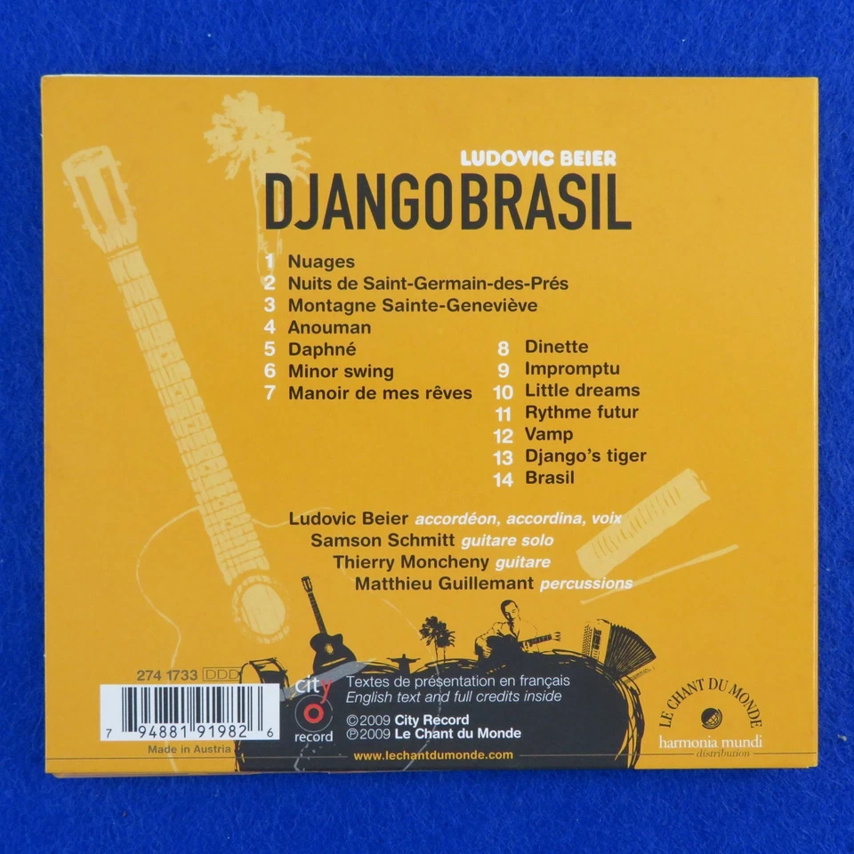 Ludovic Beier Django Brasil - CD - Fast Postage !! - image 2 of 2