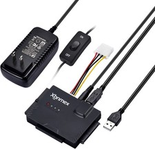 IDE SATA To USB 3.0 Adapter Hard Drive Reader For 2.5/3.5 Inch HDD 12V 2A Cord