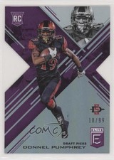 2017 Panini Elite Draft Picks Status Purple Die-Cut 18/99 Donnel Pumphrey pz5