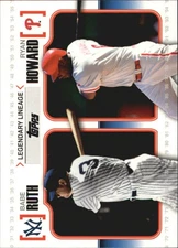 2010 Topps Legendary Lineage #LL45 Babe Ruth Ryan Howard Card