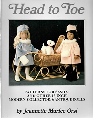 HEAD TO TOE DOLL PATTERNS FOR SASHA AND OTHER 16 INCH By Jea