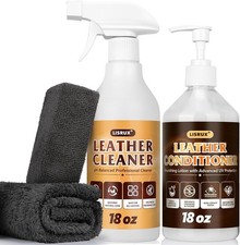 Leather Cleaner and Conditioner Kit-2 18oz Leather Care For Car Seats, Furnitur