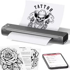 ITARI M08F Portable Wireless Bluetooth Tattoo Stencil Printer ~ Thermal *6103A1E