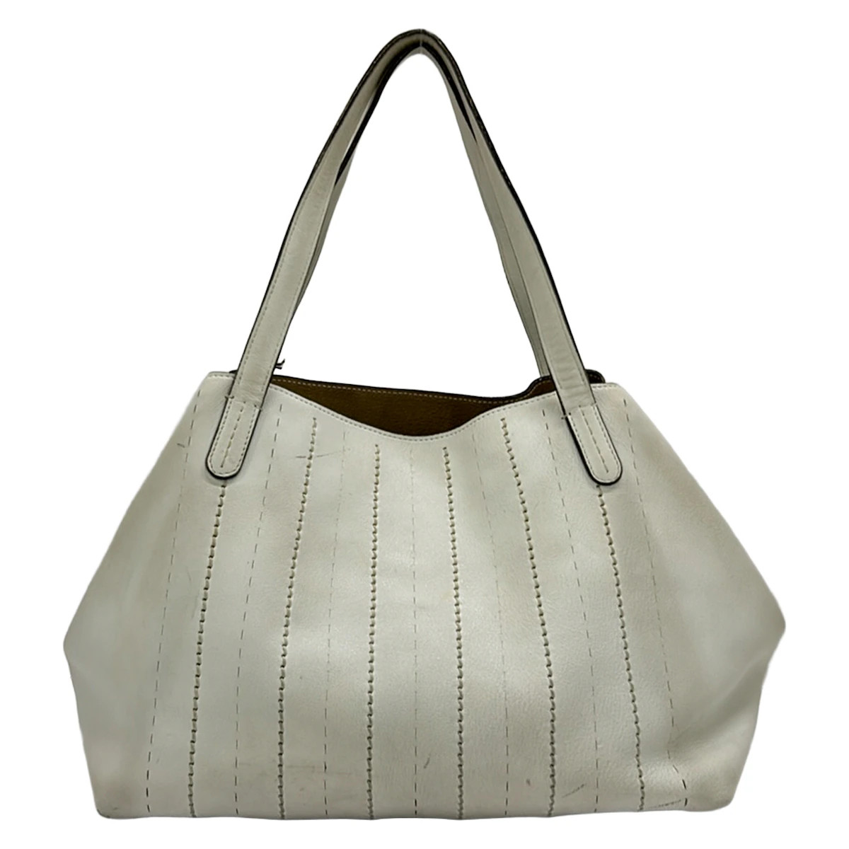 Max Mara White Leather Tote Bag — image 3