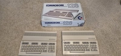2 x Commodore 128 Computers Only with 1 box ! NO MONITOR OR PSU, Boot to basic