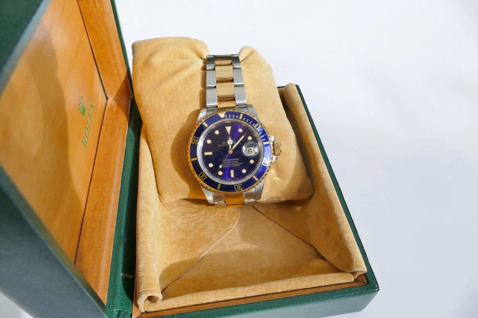 ROLEX Submariner Date, Edelstahl 18KT.Gold, Ref. 16613, Papiere, Box, Top Zust. - Bild 4 von 4