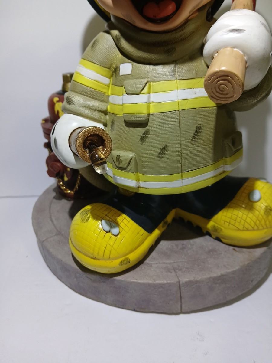 Rare Disney Parks Mickey Mouse Fireman Firefighter Figure