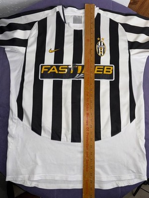 Juventus FC 2003-04 Home Football Jersey Nike F30308CRT Men's L | eBay