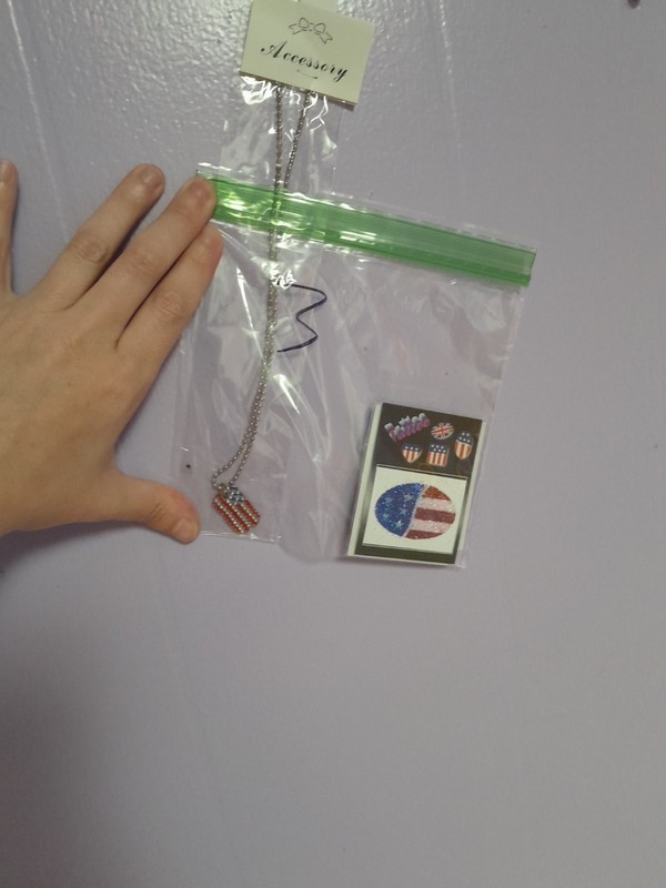 4th Of July Bag That A Necklace And Tattoos