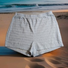 Shein Shorts Womens Size Large Color Light Blue Elastic Waist