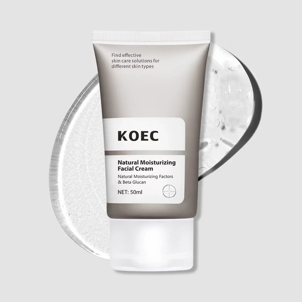 Koec Natural Moisturizing Facial Cream, Lightweight, All Day Hydration 50ml