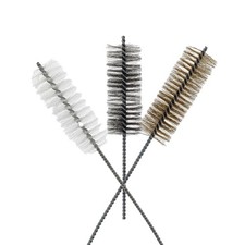 3 Piece Set of 16-Inch Tube Cleaning Brushes 1.5-Inch Diameter, Silver