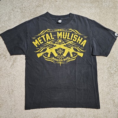 Vintage Y2k Metal Mulitia AR15 Til Death T-shirt Mens M Goth Punk Ironic Edgy MM