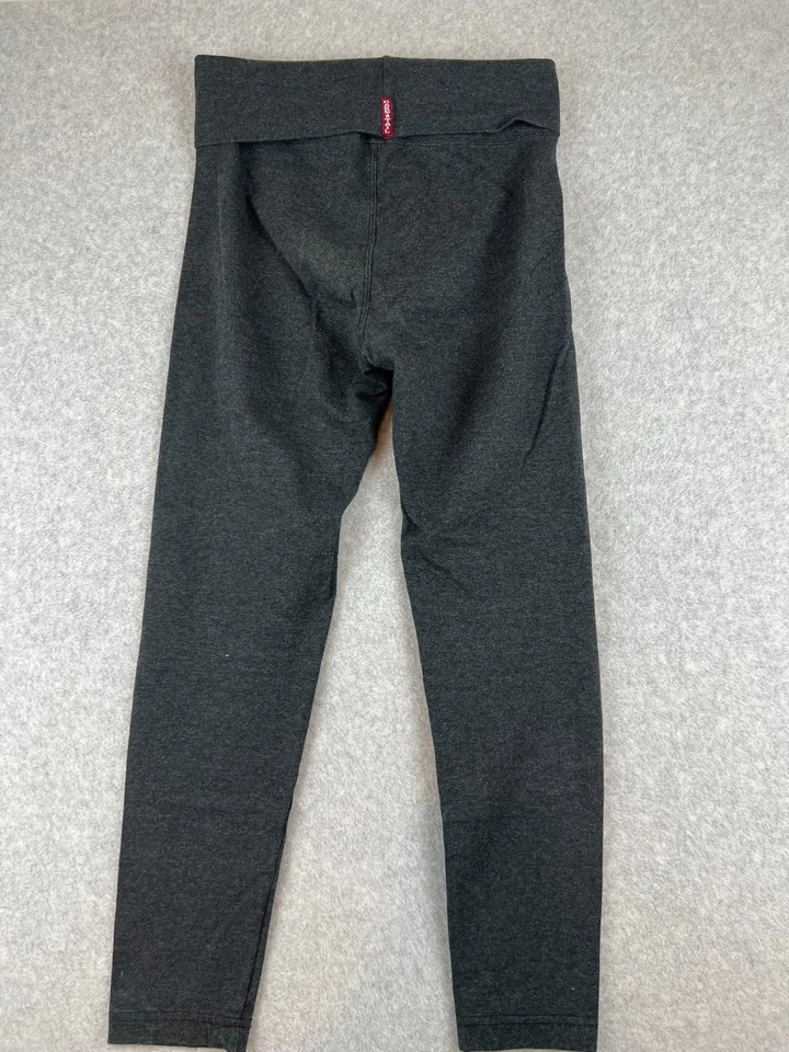 Hard Tail Forever Roll Down Yoga Leggings Women’s M Gray Made In USA Stretch - Image 2 of 4
