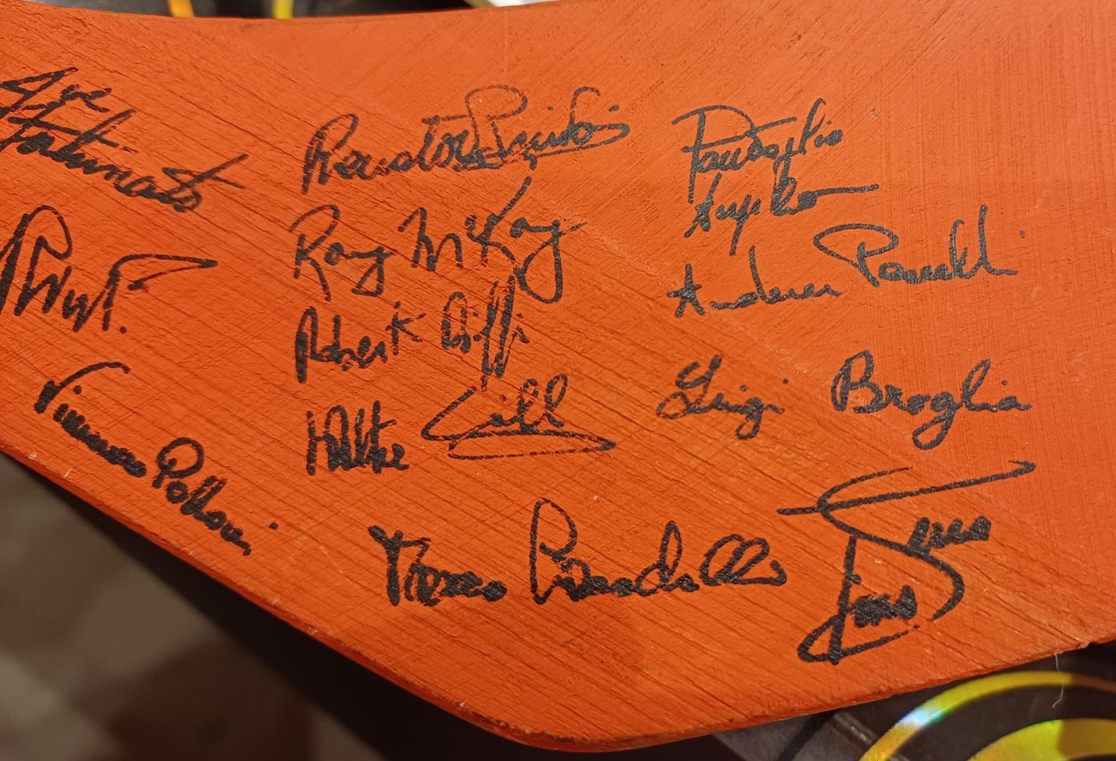 cimelio hockey sul ghiaccio Diavoli HC Milano 1978/79 autog. da tutta la squadra