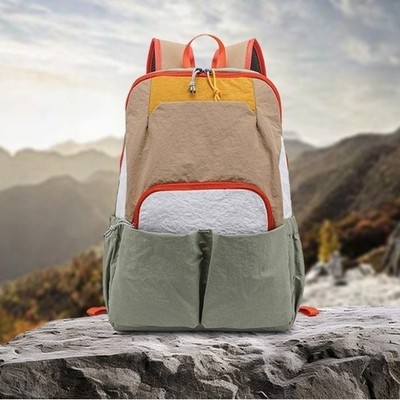 Nylon Rucksack 29x16x39 cm für Wandern Camping Reisen und Alltag