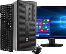 HP ProDesk 600G1 Tower Intel i5 Gen 4 16GB RAM 240GB SSD W10 Pro 22in