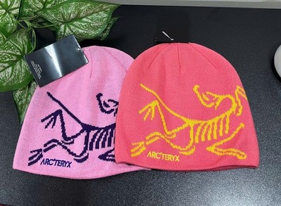 Arc'teryx Bird Head Toque Combo Pink & Red Yellow Merino Wool Ski