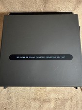 ELMO 35 FT A Projector Audio with Dust Cover Screen Manual Cable Untested