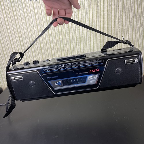Panasonic FM14 Ghettoblaster Radio Cassette Recorder Player Strap & Power Cable